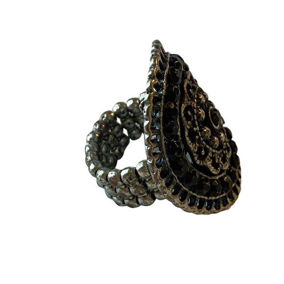 Western Concho Ring Boho Cowgirl Grunge Farmhouse Goth Rodeo Country Goddess - Picture 7 of 8